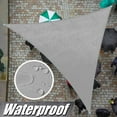 thumbnail image 1 of ColourTree 16' x 22' x 27.2' Custom Size Grey Triangle Waterproof Sun Shade Sail Canopy Awning Shelter, 95% UV Blockage Water Resistant, Outdoor Patio Garden Carport (We Customize Size), 1 of 7