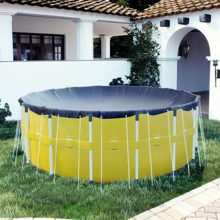 ColourTree 21' Round Winter Swimming Pool Cover Waterproof Tarps for Above Ground and Inground Pool (Cover Size: 25' /4 f t.Overlap)