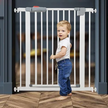 ColourTree 27.56 inch Retractable Baby Gate Extra Wide for Doorways,Mesh Extra Long Dog Gate for Stairs,Child Safety Extra Large Gate for Doorways, Stairs, Hallways, Indoor/Outdoor(White)