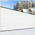 thumbnail image 1 of ColourTree 3' x 9' White Fence Privacy Screen Windscreen Cover Shade Fabric Cloth, 90% Visibility Blockage, with Grommets, Heavy Duty Commercial Grade, Zip Ties Included - (We Make Custom Size), 1 of 9