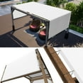 thumbnail image 1 of ColourTree 5' W x 5' L White Pergola Sun Shade Canopy Replacement Cover, Commercial Grade 260 GSM Cloth for Outdoor Patio, Includes Stainless Steel Weighted Rods (We Make Custom Size), 1 of 8