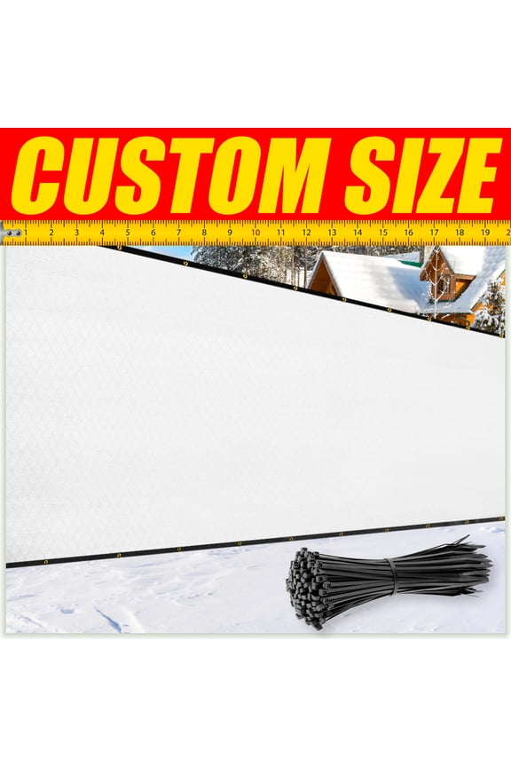 5' x 7' White Fence Privacy Screen Windscreen Cover Shade Fabric Cloth, 90% Visibility Blockage, with Grommets, Heavy Duty Commercial Grade, Zip Ties Included - (We Make Custom Size)