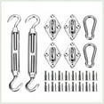 thumbnail image 1 of ColourTree 6 Inch Hardware Kit for Rectangle/Square Sun Shade Sail Canopy, 316 Military-Grade Stainless Steel, 1 of 6
