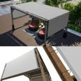 thumbnail image 1 of ColourTree 6' W x 26' L Grey Pergola Sun Shade Canopy Replacement Cover, Commercial Grade 260 GSM Cloth for Outdoor Patio, Includes Stainless Steel Weighted Rods (We Make Custom Size), 1 of 8