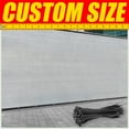 thumbnail image 1 of ColourTree 6' x 61' Grey Fence Privacy Screen Windscreen Shade Fabric Cloth HDPE, 90% Visibility Blockage, with Grommets, Heavy Duty Commercial Grade, Cable Zip Ties Included - Custom Avalible, 1 of 7