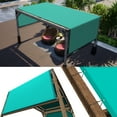 thumbnail image 1 of ColourTree 8' W x 23' L Turquoise Pergola Sun Shade Canopy Replacement Cover, Commercial Grade 260 GSM Cloth for Outdoor Patio, Includes Stainless Steel Weighted Rods (We Make Custom Size), 1 of 8