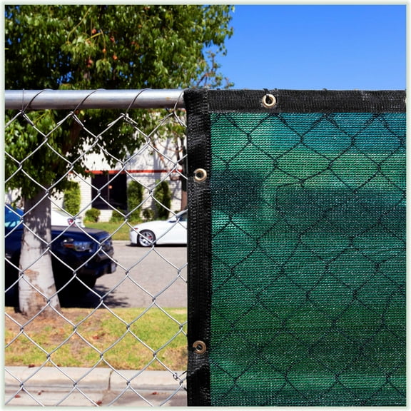 ColourTree 90% 4' x 12' Green Custom Size Dog Shade Cover Canopy Shade Cloth/ Privacy Screen with Grommets for Pergola, Outdoor, Patio, Garden Fence, Apartments Railing （We Make Custom Size )