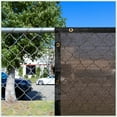 thumbnail image 1 of ColourTree 90% 4' x 26' Brown Custom Size Dog Shade Cover Canopy Shade Cloth/ Privacy Screen with Grommets for Pergola, Outdoor, Patio, Garden Fence, Apartments Railing （We Make Custom Size ), 1 of 5