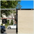 thumbnail image 1 of ColourTree 90% 8' x 18' Beige Custom Size Dog Shade Cover Canopy Shade Cloth/ Privacy Screen with Grommets for Pergola, Outdoor, Patio, Garden Fence, Apartments Railing （We Make Custom Size ), 1 of 5