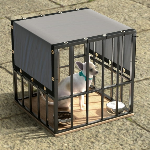 ColourTree 90% Sunblock Fabric 10x29' Grey Custom Size Waterproof Shade Cloth/Privacy Screen with Grommets for Pergola, Outdoor, Patio, Garden Fence, Apartments Railing Cover Canopy