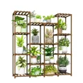 thumbnail image 1 of ColourTree Brown 44.7" x11.6" x 47.5" Plant Stands Indoor Wood Plant Shelf Outdoor Tiered Plant Rack for Multiple Plants Ladder Plant Holder Plant Table, 1 of 6