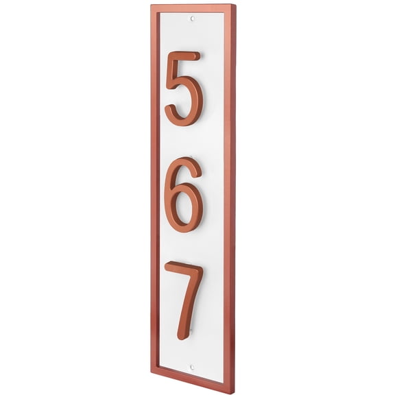 ColourTree Floating House Numbers Sign, Personalized Vertical or Horizontal Aluminum Plaque with a Sleek Protective Frame, Custom Modern Address Plaque for Front Door, Made in USA