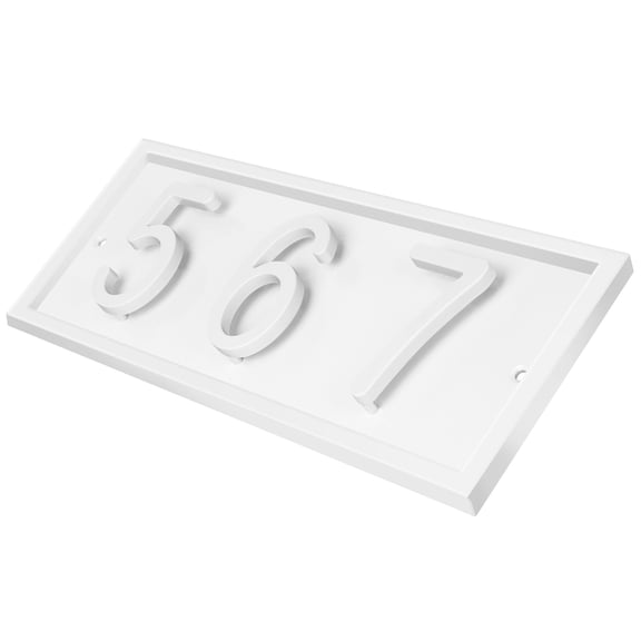 ColourTree Floating House Numbers Sign, Personalized Vertical or Horizontal Aluminum Plaque with a Sleek Protective Frame, Custom Modern Address Plaque for Front Door, Made in USA