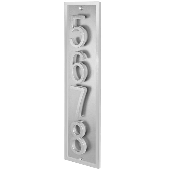 ColourTree Floating House Numbers Sign, Personalized Vertical or Horizontal Aluminum Plaque with a Sleek Protective Frame, Custom Modern Address Plaque for Front Door, Made in USA