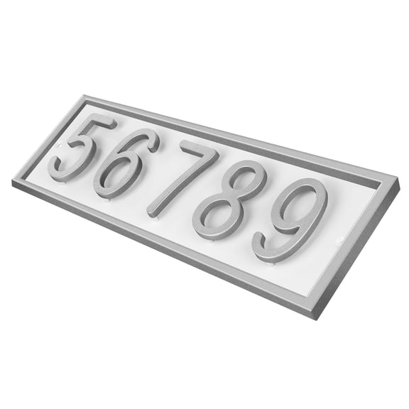 ColourTree Floating House Numbers Sign, Personalized Vertical or Horizontal Aluminum Plaque with a Sleek Protective Frame, Custom Modern Address Plaque for Front Door, Made in USA