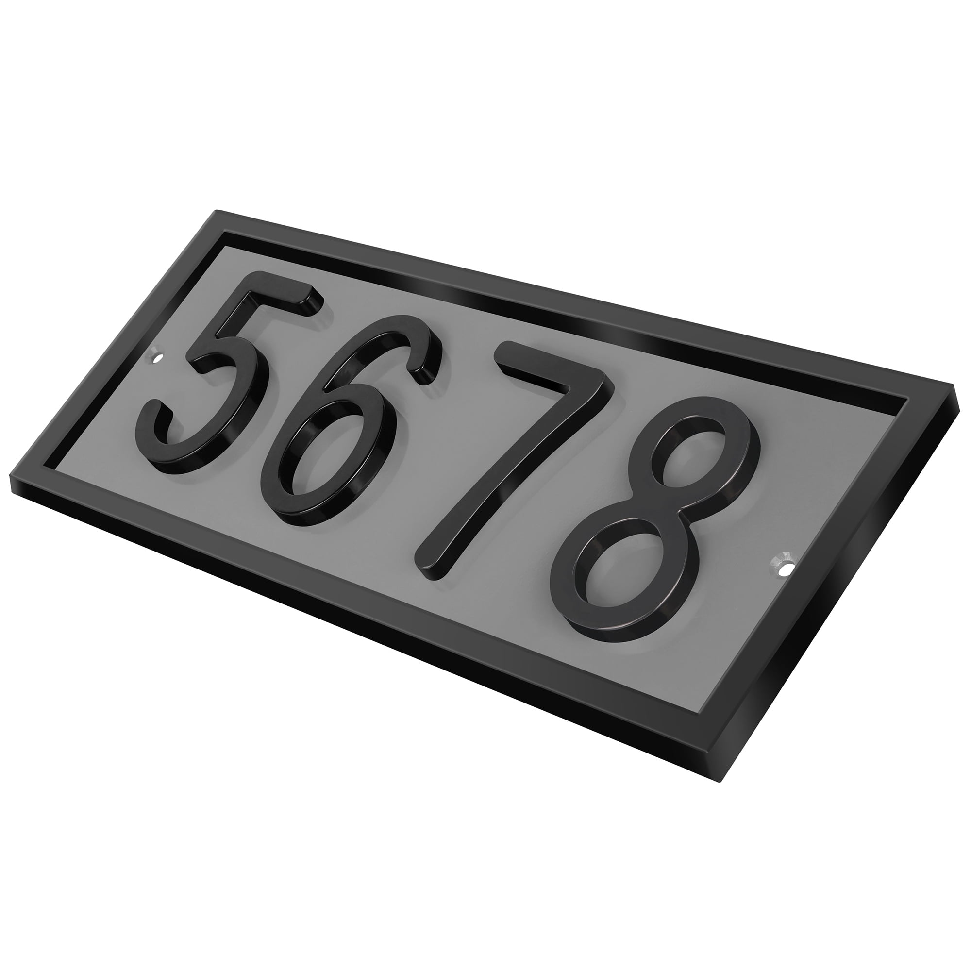 ColourTree Flush Mount House Numbers Sign, Personalized Vertical or ...