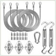 thumbnail image 1 of Colour Tree Hardware Kit Set for Triangle Sun Shade Sails, Easy-Tensioning, 1 of 8