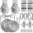 thumbnail image 1 of ColourTree Hardware Kit Winch Set for Rectangle/Square Sun Shade Sails Canopy, Easy-Tensioning, 316 Military-Grade Stainless Steel(Winch + Hardware Kit + Cables), 1 of 6