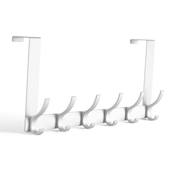 ColourTree Over The Door Hooks, Door Hanger Hooks, Over The Door Towel Racks for Bathroom with Coat Hooks