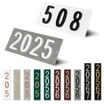 thumbnail image 1 of ColourTree Personalized Flush Mount House Numbers Address Street Sign Plaque in Vertical/Horizontal, Aluminum Modern Front Door Sign - Made In USA (Custom Plate & Fonts Colors/Numbers), 1 of 10
