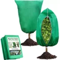 thumbnail image 1 of ColourTree Plant Covers Freeze Protection Green 4 Packs 23.6" W x 31.5" H Shrub Covers with Zipper and Drawstring, Frost Cloth for Winter, Outdoor Plant Blankets for Cold Weather, 1 of 6