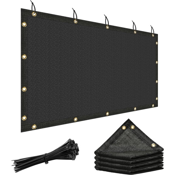 Colourtree 06 ft. x 03 ft. Privacy Mesh Fabric Dog Kennel Cover with Reinforced Grommets (We Make Custom Size)