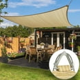 thumbnail image 1 of ColourTree Pro Ring 22' x 36' Beige Customized Size Sun Shade Sail,Commercial Grade UPF50 Canopy Structure, Reinforced Corners & Edges, 260 GSM Fabric Heavy Duty -3 Years Warranty, 1 of 9
