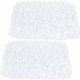 thumbnail image 1 of ColourTree Transparent Pebble Sink Mats for Stainless Steel Sink, PVC Sink Saddle Protectors Kitchen(2 Pcs), 1 of 7
