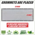 thumbnail image 1 of ColourTreeUSA  10 ft. Length Fence Privacy Screen Windscreen Cover Fabric Shade Tarp Netting Mesh Cloth Commercial Grade 170 GSM 5' x 10' - Grey, 1 of 5