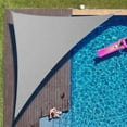 thumbnail image 1 of ColourTree 16' x 16' x 22.6' Gray Right Triangle Sun Shade Sail Canopy Mesh Fabric UV Block - Commercial Heavy Duty - 190 GSM - 3 Years Warranty ( We Make Custom Size ), 1 of 8