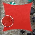 thumbnail image 1 of ColourTreeUSA  Square Waterproof Sun Shade Sail HDPE Mesh Fabric Screen Canopy UV Block 220 GSM 9.5' x 9.5' - Red, 1 of 5