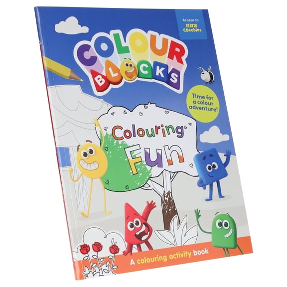 Colourblocks Colouring Fun activity book BBC series