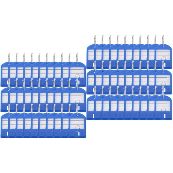 Coloured Key Chain Tags Classification Keychain Labels Portable Mini Man Abs 70 Pcs