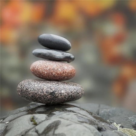 Coloured Rocks in A Pile - Thunder Bay Ontario Canada Poster Print - 16 x 16 in.