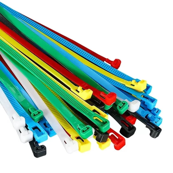 Colourful Assorted Sizes 8 Inch Cable Zip Ties,Multi-Purpose Self-Locking Nylon