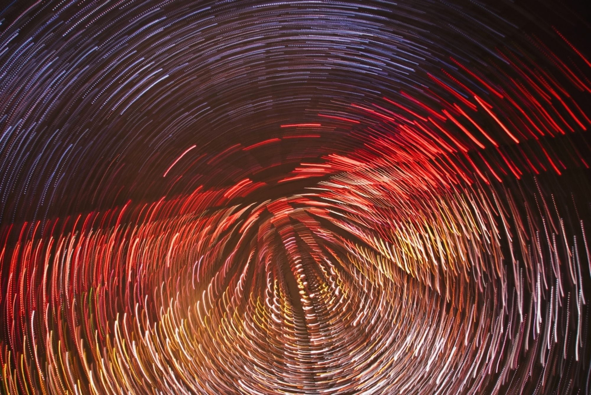 Colourful Blurred Lights Toronto Ontario Canada Canvas Art - Philippe Widling Design Pics (36 x 24)