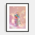 thumbnail image 1 of Colourful Bubblegums - Photography Surrealism Psychedelic Pop Art Modern Art Pastel Nostalgia Whimsical Black Framed Wall Art Print 6 x 8 inches, 1 of 1
