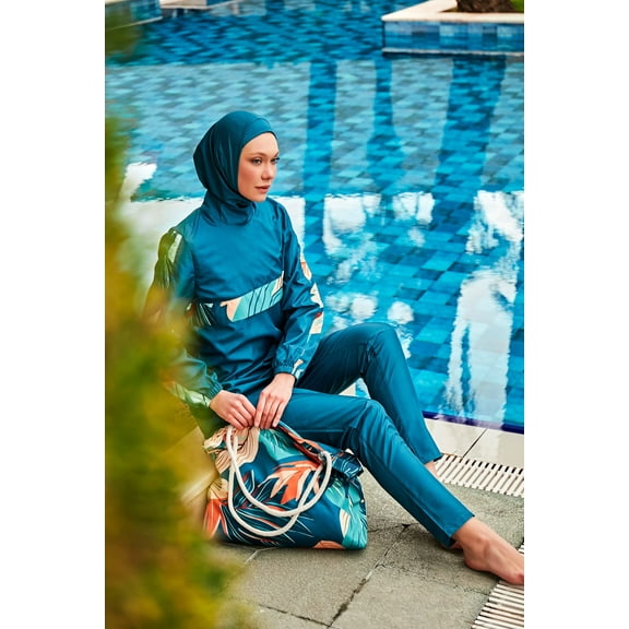 Colourful Burkini Modest Swimwear R2410 USA