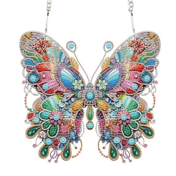 Colourful Butterfly Diamond Art Painting Kit Hanging