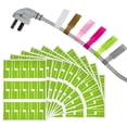 thumbnail image 1 of Colourful Cable Labels Stickers, Tear Self-Adhesive Cable Tags, Waterproof Wire Cord Label Cable Stickers for Marking & Organizing Cables In office, Home, Class (10 PCS), 1 of 9