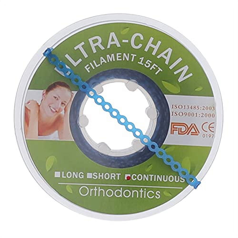 Colourful Dental Orthodontic Elastic Rubber Band Power Chain for Braces