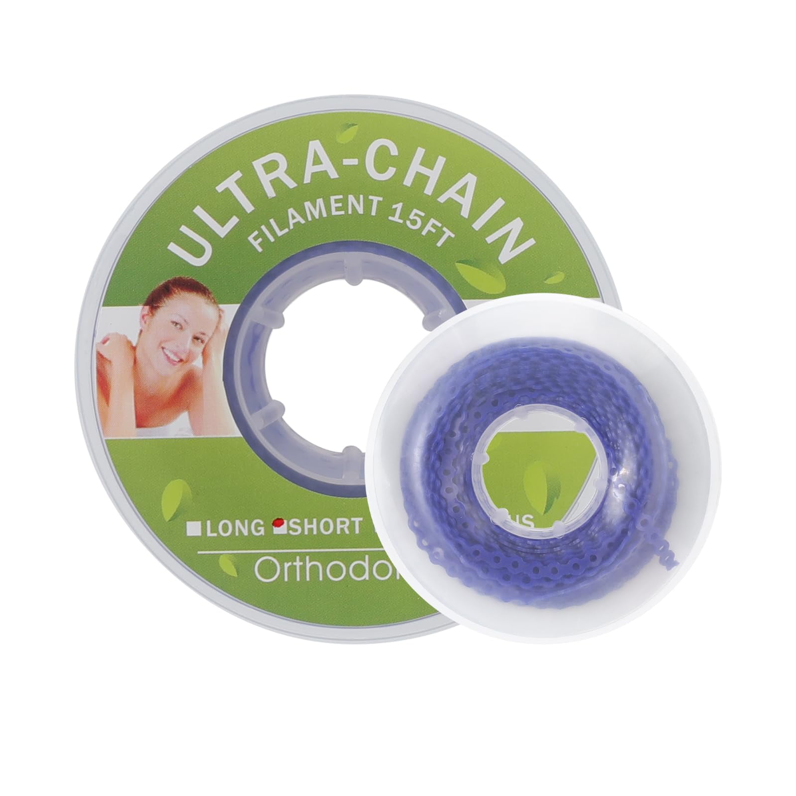 Colourful Dental Orthodontic Elastic Rubber Band Power Chain for Braces