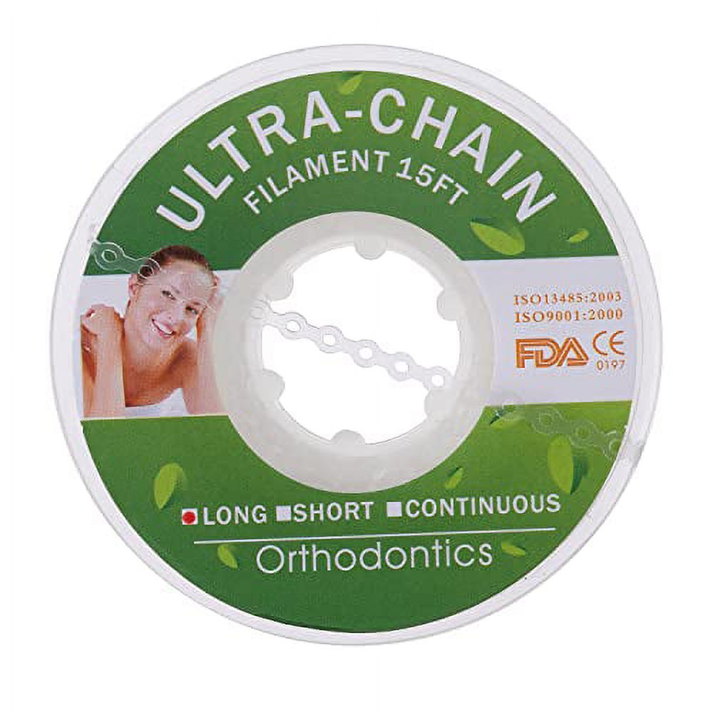 Colourful Dental Orthodontic Elastic Rubber Band Power Chain for Braces