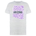 thumbnail image 1 of Colourful Dotted Map Of The State Of Arizona. Tee Men's -Image by Shutter, 1 of 2