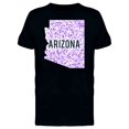 thumbnail image 1 of Colourful Dotted Map Of The State Of Arizona. Tee Men's -Image by Shutter, 1 of 2
