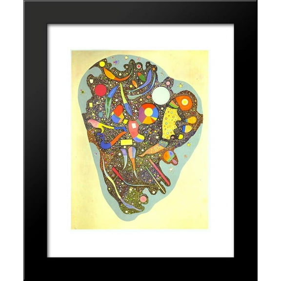 Colourful Ensemble 20x24 Framed Art Print by Wassily Kandinsky