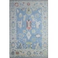 thumbnail image 1 of Colourful Handmade Oushak Area Rug Home Decor Rug 8X10 Hand-Knotted M Blue, Beige, Lt Pink, Ivory, Green, Wool Area Rug, 1 of 9