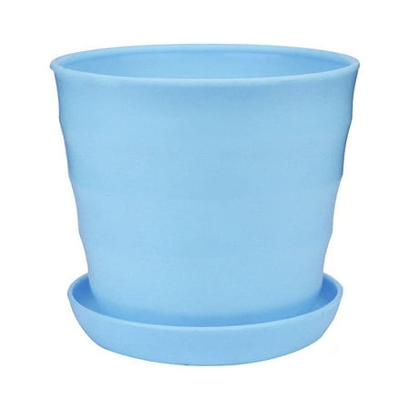 Colourful Mini Plastic Flower Pot Succulent Flowerpot Home Office Decor
