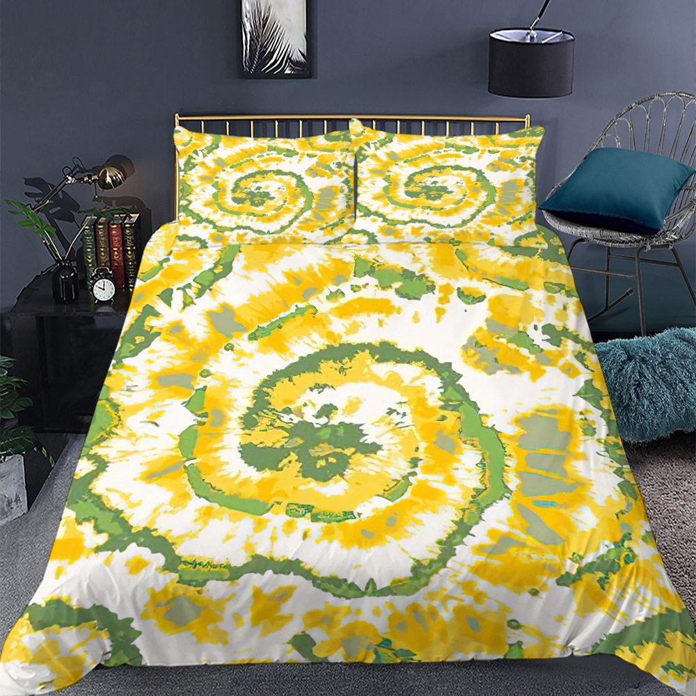 Colourful Tie Dye Bedding Sets Tie Dye Duvet Cover Spiral Tie Dyed