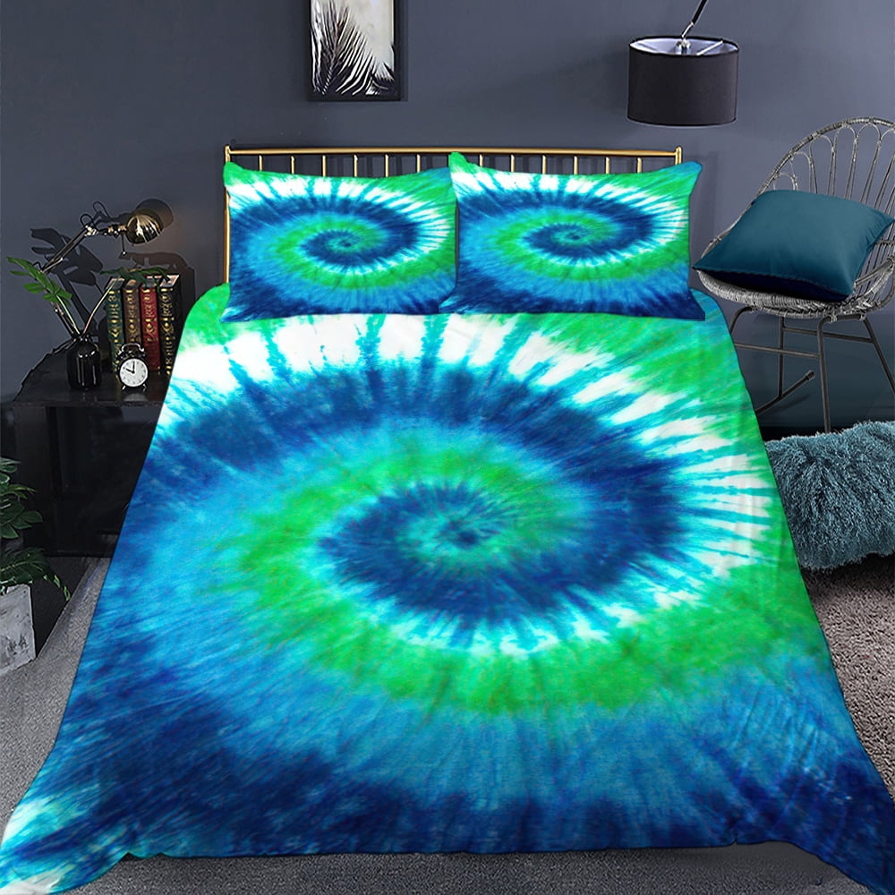 Colourful Tie Dye Bedding Sets Tie Dye Duvet Cover Spiral Tie Dyed